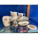 A QUANTITY OF GAME BIRDS POTTERY/CHINA