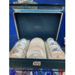 A BOXED COFFEE SET SIX PERSONS ROYAL WORCESTER