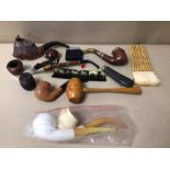 MIXED ITEMS MAINLY TOBACCIANA, CALLENT BRIAR PIPE, PEACEMAKER PIPE, NATURAL PIPE, BRUYERE PIPE,