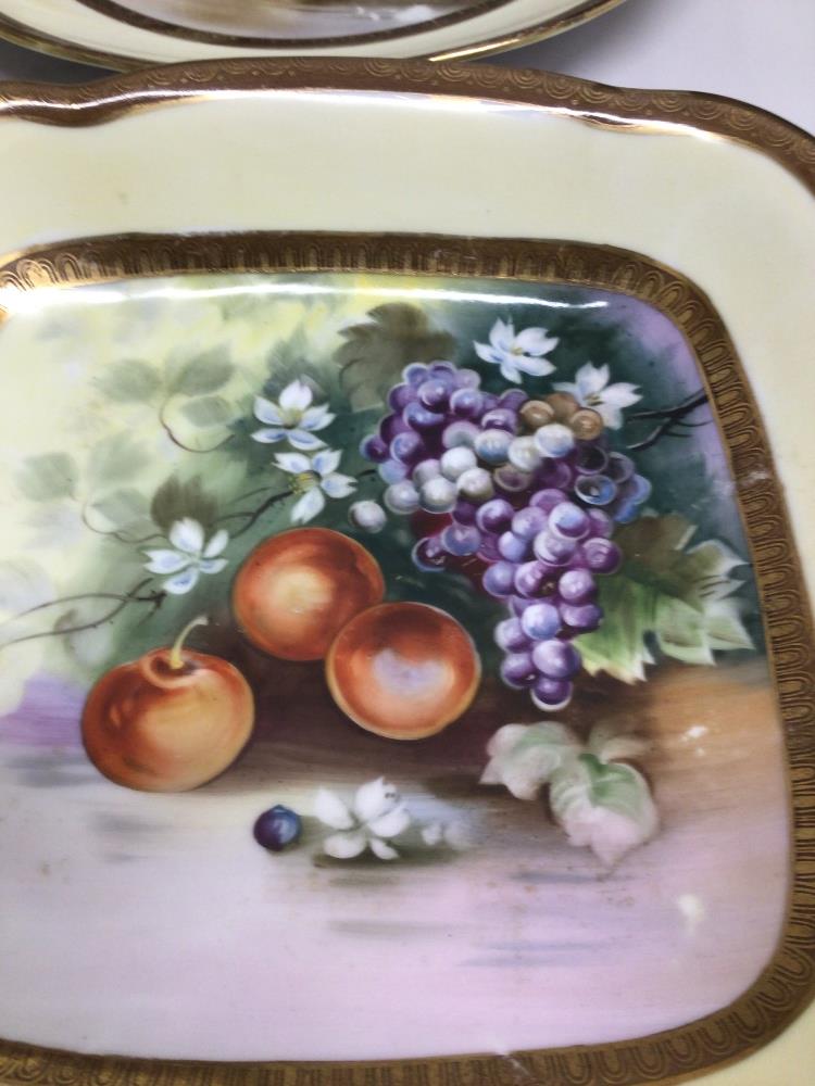 NORITAKE FIVE PIECES OF CHINA WITH FRUIT DECORATION - Image 3 of 7