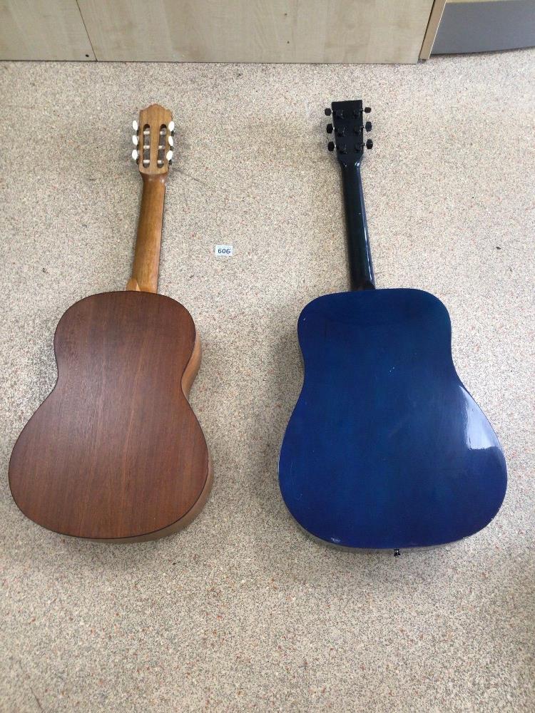 STAGG BLUE ACOUSTIC GUITAR MODEL SW203TB, YAMAHA ACOUSTIC GUITAR CG-101M - Image 5 of 6