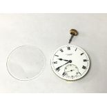 A J.W BENSON POCKET WATCH MOVEMENT, UNTESTED