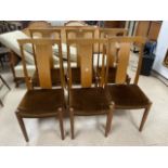 SIX G.PLAN 1960S DINING CHAIRS