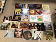 A QUANTITY OF ALBUMS/VINYL/ BOWIE, JOPLIN, HAWKWIND, FRAMPTON, HOWLING WOLF, AND MORE