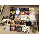 A QUANTITY OF ALBUMS/VINYL/ BOWIE, JOPLIN, HAWKWIND, FRAMPTON, HOWLING WOLF, AND MORE