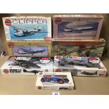 AIRFIX MODELS SOME SEALED SOME NOT (ALL NOT CHECKED) AIRCRAFT AND A 1933 ALFA ROMEO