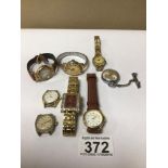 A JOB LOT OF LADIES WATCHES, UNTESTED