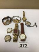 A JOB LOT OF LADIES WATCHES, UNTESTED
