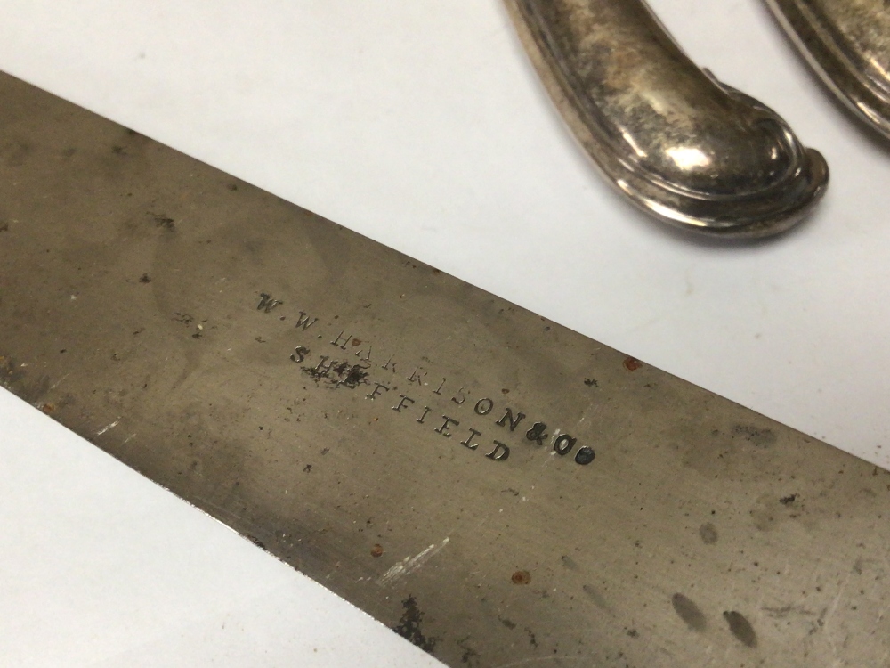 ELEVEN HALLMARKED SILVER HANDLED KNIVES - Image 6 of 6