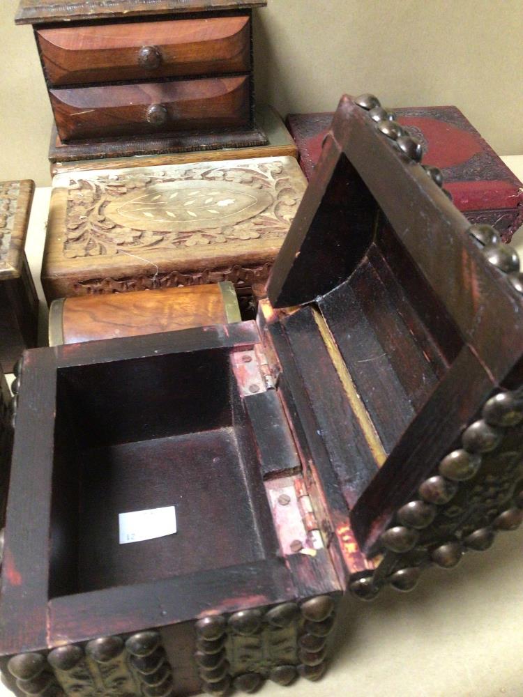 A QUANTITY OF VINTAGE BOXES, TWO DRAWER BOX - Image 5 of 5