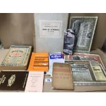 A VINTAGE COLLECTION OF RAILWAY RELATED EPHEMERA, INCLUDES BRITISH, AMERICAN, AND CANADIAN