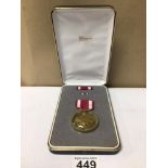 AMERICAN MERITORIOUS MEDAL & BAR, BOXED