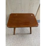 A VINTAGE WOODEN SIDE TABLE