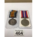 TWO BRITISH MEDALS