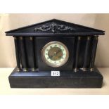 19TH CENTURY SLATE MANTLE CLOCK A/F