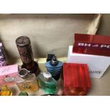 A QUANTITY OF MIXED PERFUMES, BEVERLY HILLS POLO, FABERGE WEST LOTION, WOMEN MILLION AND MORE