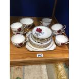 ROYAL STAFFORD (ROSES TO REMEMBER) PART TEA SERVICE, TWENTY-ONE PIECES