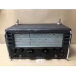 A 1950'S RADIO/RECEIVER BY EDDYSTONE MODEL 840A IN BLACK METAL CASING