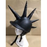 A MODERN PUNK/MOHAWK BIKER HELMET