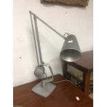 A VINTAGE INDUSTRIAL ANGLEPOISE LAMP