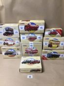 A COLLECTION OF ‘CORGI CLASSICS’ DIE-CAST MODEL COMMERCIAL, PUBLIC, AND ROAD TRANSPORT VEHICLES