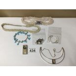 A COLLECTION OF 925 AND OTHER JEWELLERY