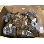 LARGE QUANTITY OF MIXED USED COINAGE