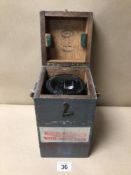 WW2 AIR MINISTRY RAF HAND HELD GIMBAL SIGHTING COMPASS TYPE 06A BOXED