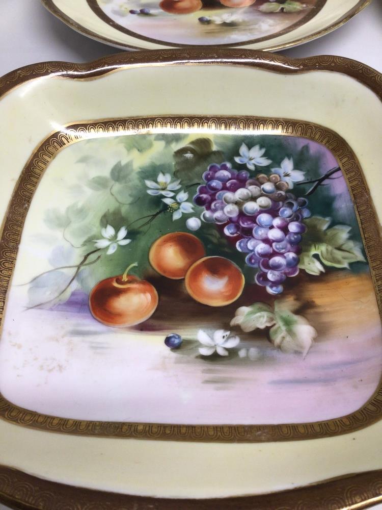 NORITAKE FIVE PIECES OF CHINA WITH FRUIT DECORATION - Image 2 of 7