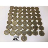 A MIXED LOT OF FIFTY COMMEMORATIVE £2 COINS, 1999-2016