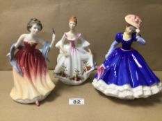 THREE ROYAL DOULTON FIGURINES, ‘FIGURE OF THE YEAR, MARY’ (HN 3375), ‘AMY’S SISTER’ (HN 3445),