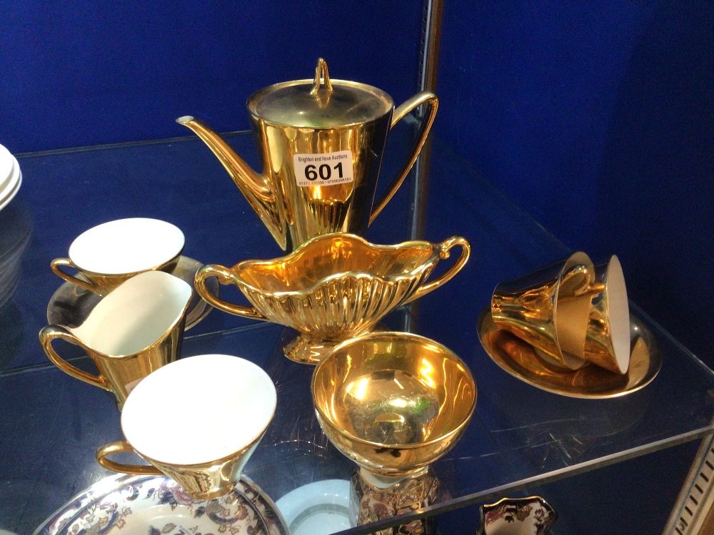 J.LELTMANN BRAVARIA GOLD COFFEE SERVICE PART TEN PIECES - Image 2 of 4