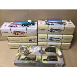 A BOXED SPECIAL LIMITED EDITION OF THREE POST OFFICE TELEPHONES DIE-CAST MODEL VEHICLES, TOGETHER