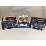 THREE BOXED DIE-CAST MODEL CARS FROM JAMES BOND, TOYOTA 2000GT, ASTON MARTIN VOLANTE (04801),