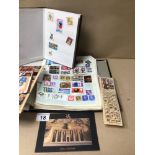 A MIXED COLLECTION OF STAMPS, INCLUDING SOME EGYPTIAN AND MORE