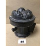 A VICTORIAN PEWTER THREE-SECTION CIRCULAR JELLY MOULD