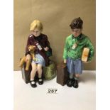 A PAIR OF ROYAL DOULTON LIMITED EDITION FIGURES (THE BOY EVACUEE) HN3202, (THE GIRL EVACUEE) HN3202