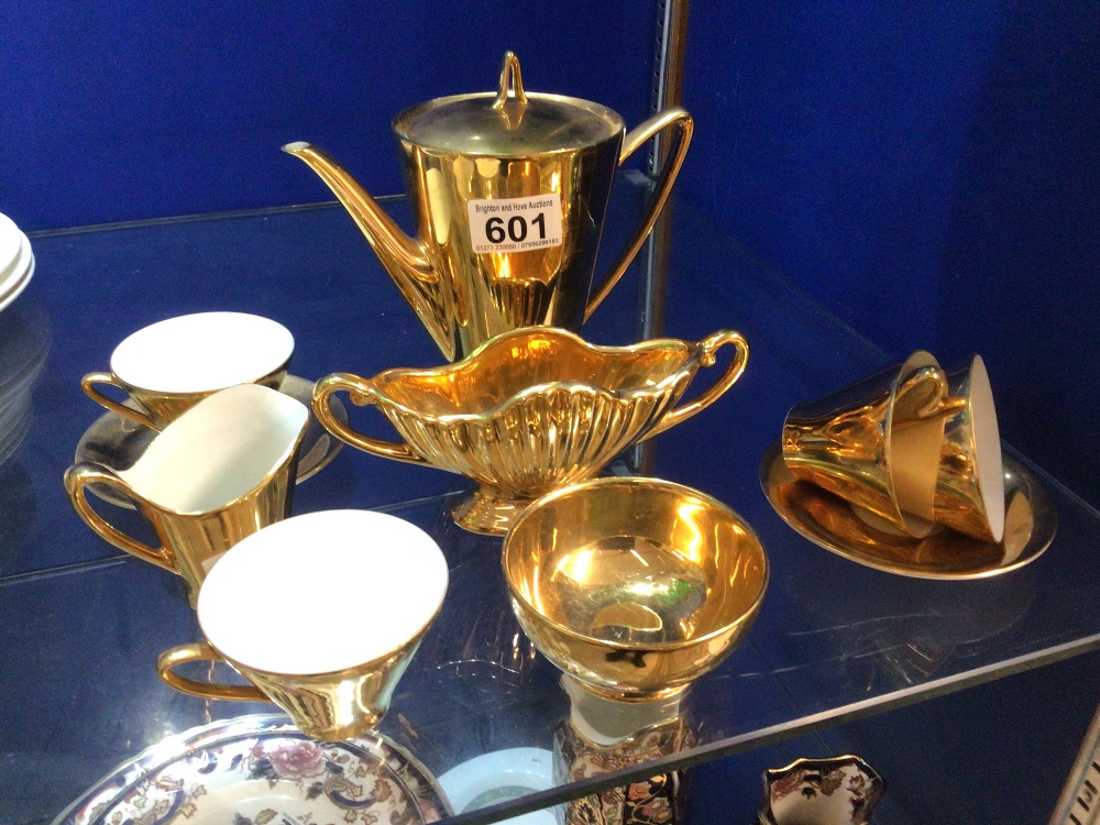 J.LELTMANN BRAVARIA GOLD COFFEE SERVICE PART TEN PIECES