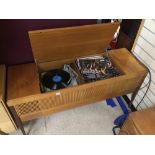 1970'S PHILIPS RECORD RADIO STEREOGRAM IN TEAK (WORKING BUT NEEDS ATTENTION)