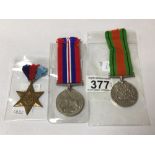 THREE MILITARY MEDALS
