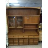 TEAK MID-CENTURY RETRO SIDEBOARD/DISPLAY UNIT BY NATHAN (COMES IN TWO PIECES)