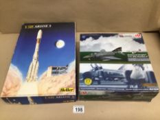 TWO BOXED MODEL KITS, A HOBBY MASTER ‘F-4J (UK) PHANTOM II’ (HA1920) AND A HELLER ‘ARIANE 4’ (