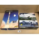 TWO BOXED MODEL KITS, A HOBBY MASTER ‘F-4J (UK) PHANTOM II’ (HA1920) AND A HELLER ‘ARIANE 4’ (