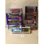 A MIXED COLLECTION OF CORGI, DINKY, AND GILBOW DIECAST MODEL VEHICLES