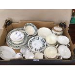 A MIXED SELECTION OF CROCKERY, INCLUDES MASON’S, WELLINGTON, WEDGWOOD, AND MORE SOME A/F