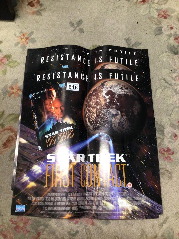 STAR TREK (FIRST CONTACT) MOVIE POSTER 29 X 42 X 42CM