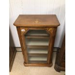 EDWARDIAN INLAID BOXWOOD MUSICAL CABINET WITH KEY