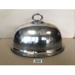 A SILVER-PLATED ELKINGTON AND CO MEAT CLOCHE