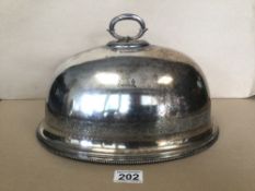 A SILVER-PLATED ELKINGTON AND CO MEAT CLOCHE