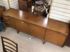 MCINTOSH TEAK MID-CENTURY RETRO SIDEBOARD, 202CM